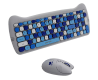 CANYON Zestaw klawiatura i mysz HSET-W6 Blue z podkładką - 1283176 - zdjęcie 2
